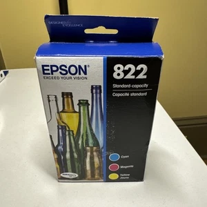 Epson - 822 Standard Capacity - C/M/Y Ink Cartridge - Sealed Box - Exp: 10/2027 - Photo 1/3
