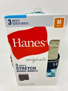 (M) Calzoncillos boxer Hanes Originals para hombre, algodón elástico que absorbe la humedad - Imagen 1 de 4