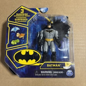 NIB Spin Master DC Batman 4" Action Figure with 3 Surprise Accessories - Picture 1 of 2