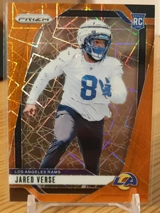 Jared Verse 2024 Panini Prizm Football Orange Lazer RC #341 LA Rams - Bild 1 von 2