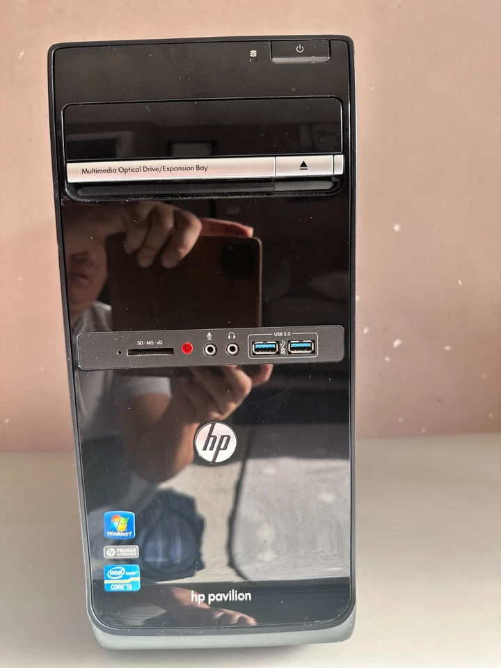 HP Pavilion Mini Computer Tower Empty PC Case Only - Image 1 of 4