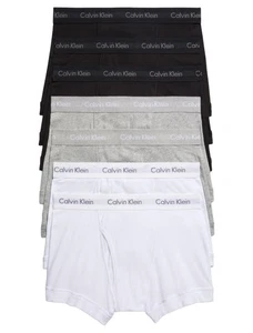 Calvin Klein Men's Cotton Classics 7-Pack Trunk 3 Black 2 Grey 2 White Medium - Picture 1 of 1