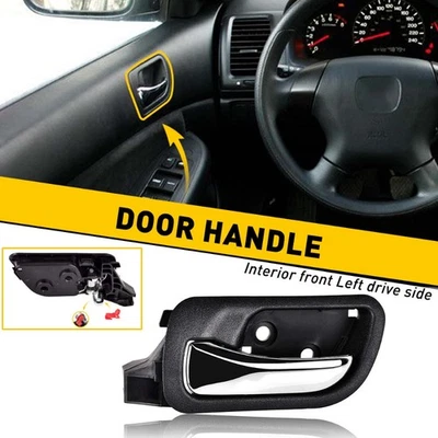 Inside Inner Door Handle Front Left Driver For 2003-2007 Honda Accord 2006 2005 - Imagem 1 de 4