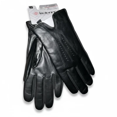 Men's Isotoner Gloves sz Large 100% Leather Touchable Compatible $90 - Image 1 of 4
