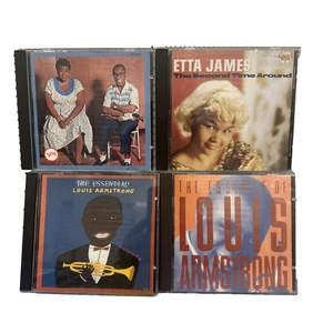 Lot (4) Etta James + Louis Armstrong CDs, Blues - Picture 1 of 11