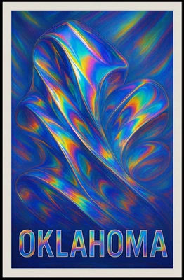 Oklahoma Abstract Abstract Poster - Image 1 of 4
