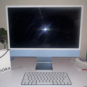 Apple iMac 24-inch Desktop Pre Owned Good Condition with Original Box - Picture 1 of 3