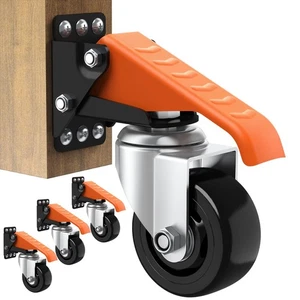 Ronlap Workbench Casters Wheels Kit 920 Lbs Capacity Retractable Casters Set ... - Picture 1 of 8
