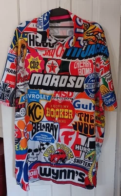 Racing Car Labeling Hawaiian Mens Shirt - Image 1 of 3