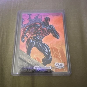 2016 Marvel Masterpieces Auto Sketch Spider-man 2099 Ray Racho 1/1 - Picture 1 of 2