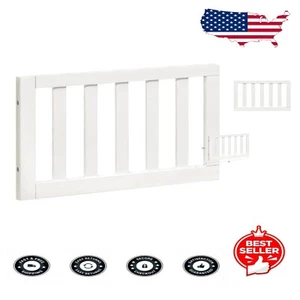 Eco-Friendly Toddler Bed Conversion Kit in Warm White for Crib Compatibility - Picture 1 of 4