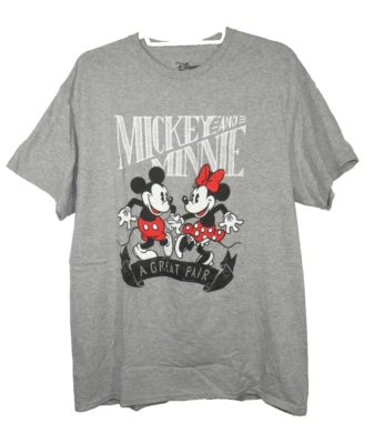 Camiseta unisex vintage de Mickey y Minnie de Disney talla grande Foto 1 de 4