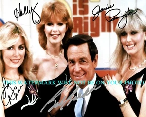 BOB BARKER SIGNED AUTOGRAPH 8x10 RP PHOTO with MODELS BARKERS BEAUTIES - Picture 1 of 1