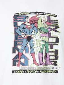 Reebok DC x Reebok Superman vs Lex Luthor Tee   2XL   White   IB5813