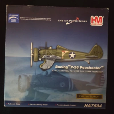 Hobby Master Boeing P-26 Peashooter HA7504 1943 Limited Edition 1:48 Die Cast - Image 1 of 4