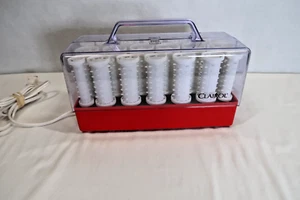 Vintage Clairol Style Red Setter C-20-1 Hot Rollers Hair Curlers No Clips Tested - Picture 1 of 10