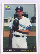 1991 St. Catharines Blue Jays-Classic BEST Baseball Card-Gary Miller