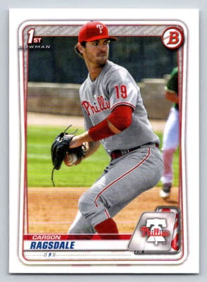 2020 Bowman Draft 1st Edition #BD145 Carson Ragsdale (ref 214749) - Image 1 of 2