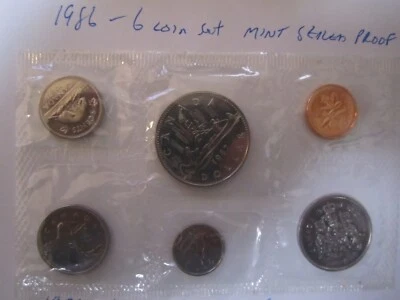 Canada 1986 6 coin 1998 7 coin Proof Like Sets Uncirculated - Image 1 of 2