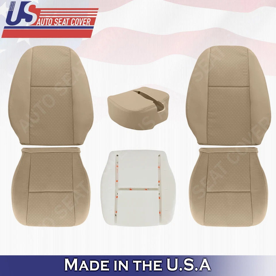 2009 2010 2011 2012 2013 2014 Chevy Silverado Driver Passenger Cloth Covers Tan - Image 1 of 4
