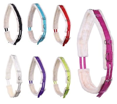 Longiergurt mit weichem Kunstfell, diversen Ringen Gr. Shetty - Full Farbauswahl - Bild 1 von 3