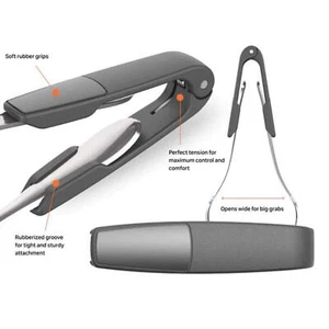 1* Any Tongs Bbq Clip Cutlery Clip Food Tongs No-Stick Food Clip BBQ Tongs Bread - Picture 1 of 8