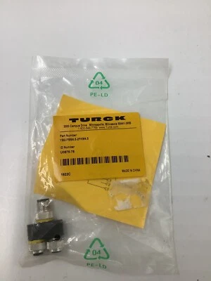 Turck YB2-FSM4.5-2FKM4.5 Splitter M12 Male 2x M12 Female 5-Pin U0875-78 - Image 1 of 4