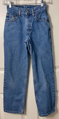 Vintage 2000 Levi’s 550 Boys Blue Denim Jeans  (Size 12) - Image 1 of 4