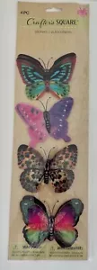 3D Butterfly Stickers Beautiful Colors- 4 Variations NEW - Picture 1 of 12