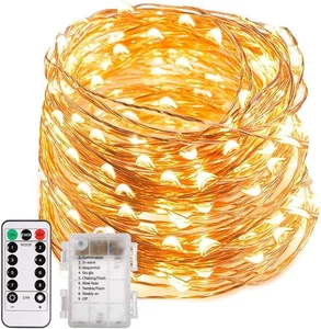 ECOWHO 200 LED Luci Di Fata, 20M 8 Modi Ip65-Impermeabile Filo Di Rame Fata Luci - Foto 1 di 12