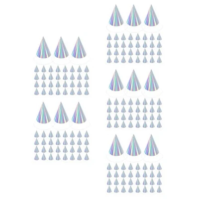  50 Pcs New Year Cone Hats for Baby Shower Birthday Party Cap Paper - Image 1 of 4