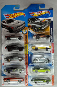 Hot Wheels 10 car Mainline lot Mopars Demon Charger Challenger Cuda GTX Tomahawk