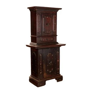 Antique Neo-Baroque Cupboard Silver Fir Italy XIX Century - Picture 1 of 9