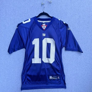 New York Giants Jersey Mens Small Blue NFL Football Eli Manning 10 Reebok - Picture 1 of 5