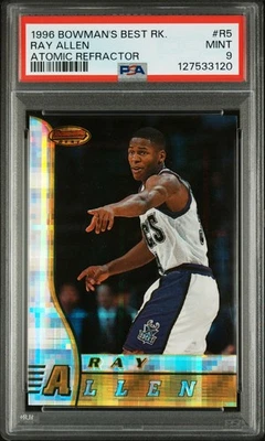 127533120 Ray Allen 1996 Bowmans Best #R5 refractor atómico RK PSA 9 Foto 1 de 3
