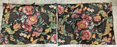 Pine Cone Hill ~ Quilted Pillow Shams ~ Standard Sz 20" x 26"~ Brown Multicolor - Image 1 of 4