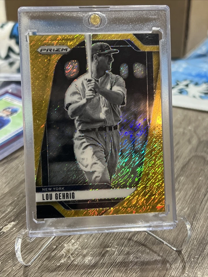 LOU GEHRIG 2025 Panini Prizm #300 Gold Shimmer FOTL Prizms /7 #4/7 - Imagem 1 de 2