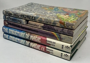 5 NLP Books Structure Of Magic Frogs Reframing Trance-Formations Bandler Grinder - Picture 1 of 22