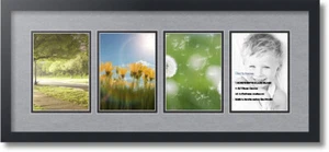 ArtToFrames Collage Mat Picture Photo Frame - 4 5x7" Openings in Satin Black 15 - Picture 1 of 62