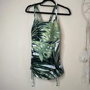 Nuevo Traje de Baño Cacique Ligeramente Forrado Sin Hoja de Alambre Adelgazante Una Pieza Talla 12 - Imagen 1 de 8