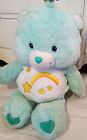 Vtg Teal Shooting Star Wish Care Bear Jumbo About 26' Plush Stuffed Bear 2002