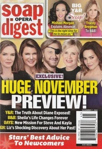 Soap Opera Digest Nov 7, 2022 JAMES HYDE-ERIC MARTSOLF-NADIA BJORLIN-BROOK KERR - Foto 1 di 1