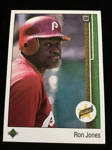 1989 Upper Deck Philadelphia Phillies Baseball Card #11 Ron Jones Rookie - Picture 1 of 2