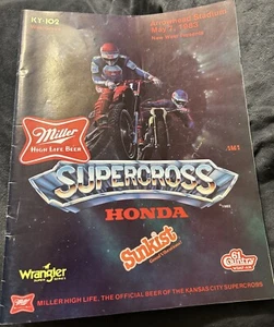1983 Supercross Souvenir Edition Motocross Dirt Bikes Vintage Magazine Program - Picture 1 of 7