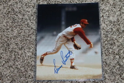 SONNY SIEBERT AUTOGRAFIADO INDIOS 8X10 FOTO POSE 1 Foto 1 de 2