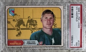1968 O-PEE-CHEE VIC HADFIELD PSA 7 - Picture 1 of 2