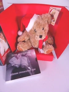 Tim Mcgraw Special Holiday Edition CD & Seasonal Plush Country Cuddles Bear 1999 - Picture 1 of 7