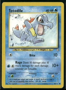 Pokémon Neo Genesis #080/111 Totodile (80) Common, Heavily played - Picture 1 of 2