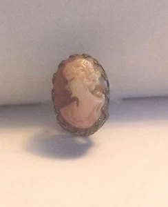 Vintage viktorianischer Anhänger und Kamee Glas  - Bild 1 von 5