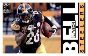 Escudo Le'Veon Bell 2015 Topps 60 aniversario inserción PWE Parallel Steelers - Imagen 1 de 2